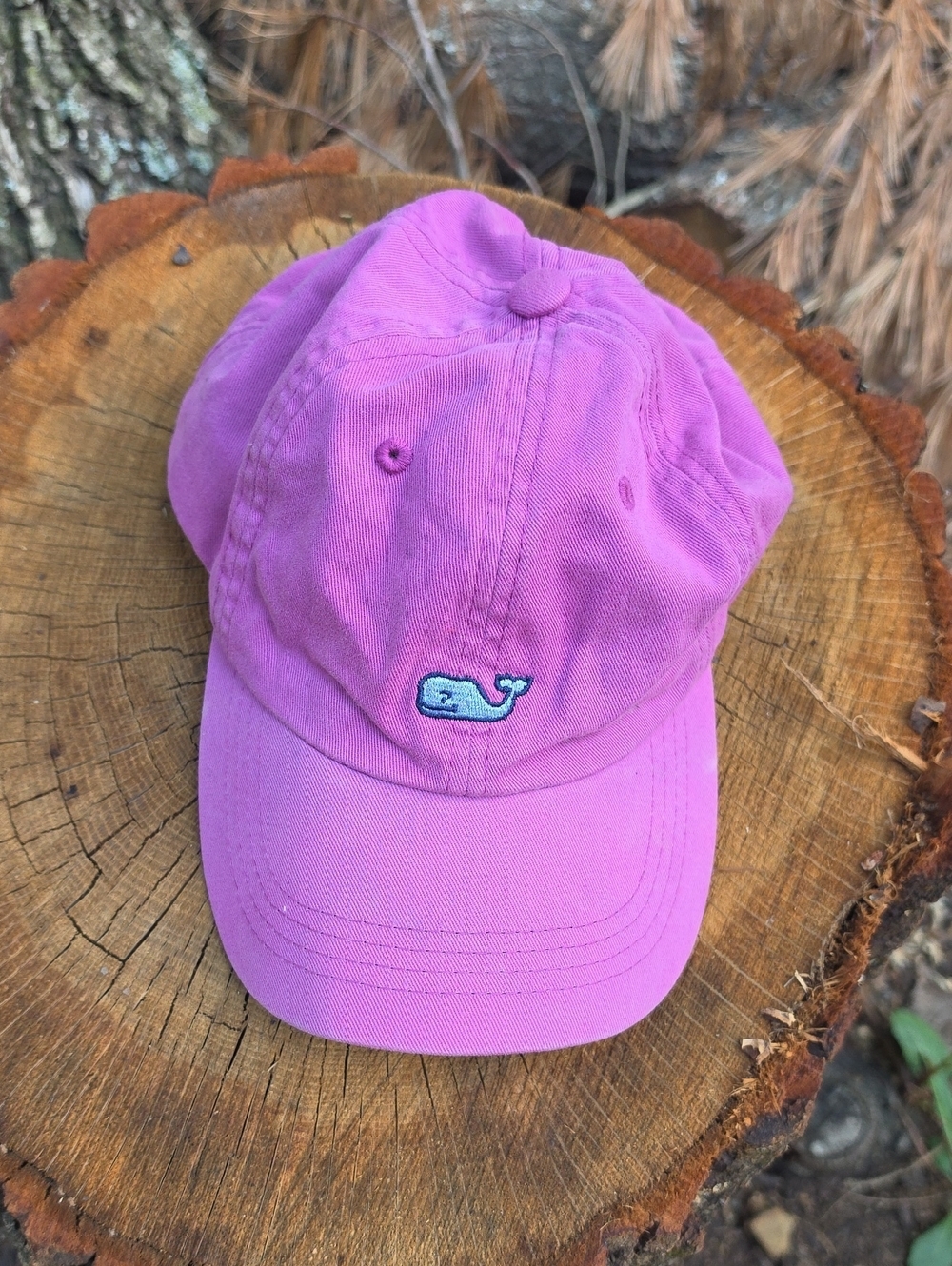 Vineyard Vines Fuschia Adjustable Cotton Cap